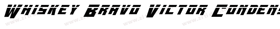 Whiskey Bravo Victor Condensed字体转换